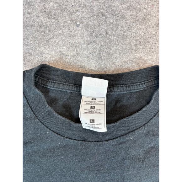 VINTAGE Funny Graphic Shirt Mens Large Black Humor Sarcastic Tee Streetwear Y2K - Picture 5 of 5